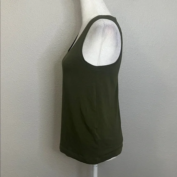 Banana Republic Factory Scoopneck Tank Top Green Size XS - Picture 4 of 7